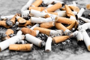 cigarette butts