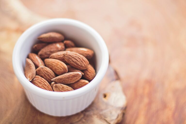 almonds in a bowl