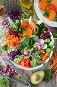 plate of veggies